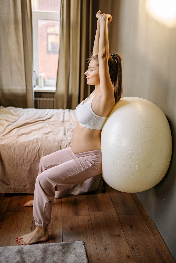 Pregnant Woman doing Excercise