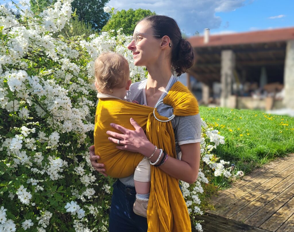 Portage physiologique sling porte bébé