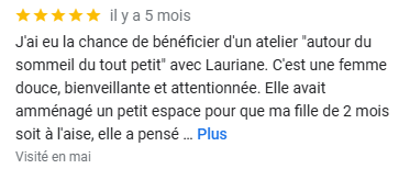 Avis atelier sommeil du tout-petit, Accompagnement à la parentalité proximale à Budling